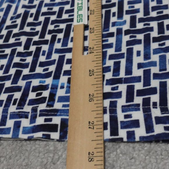 Robert Graham Polo Shirt Mens Large Blue Geometric Pattern Short Sleeve Pullover - Picture 2 of 10